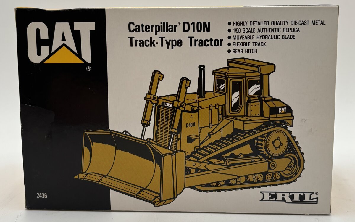 Ertl 2436 1:50 Scale Diecast Caterpillar D10N Track Type Tractor
