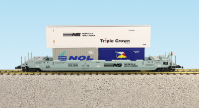 USA Trains R17118 G Norfolk Southern Intermodal Stack #1 with 3 Containers