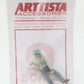 Arttista 1170 O Man Pushing Broom Pewter Figure Hand Painted Colors May Vary