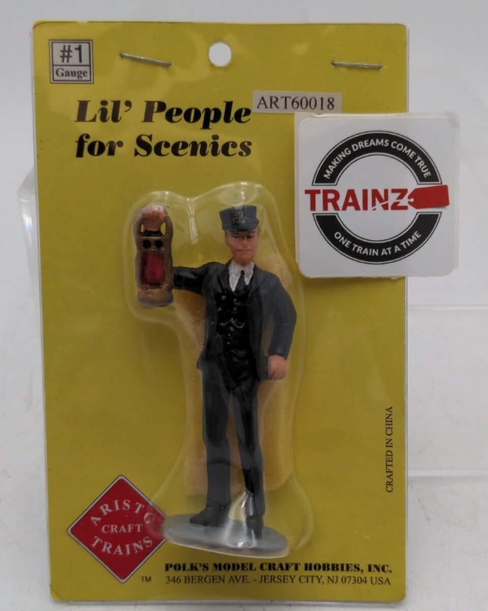 Aristo-Craft 60018 G Scale Conductor With Lantern Figure