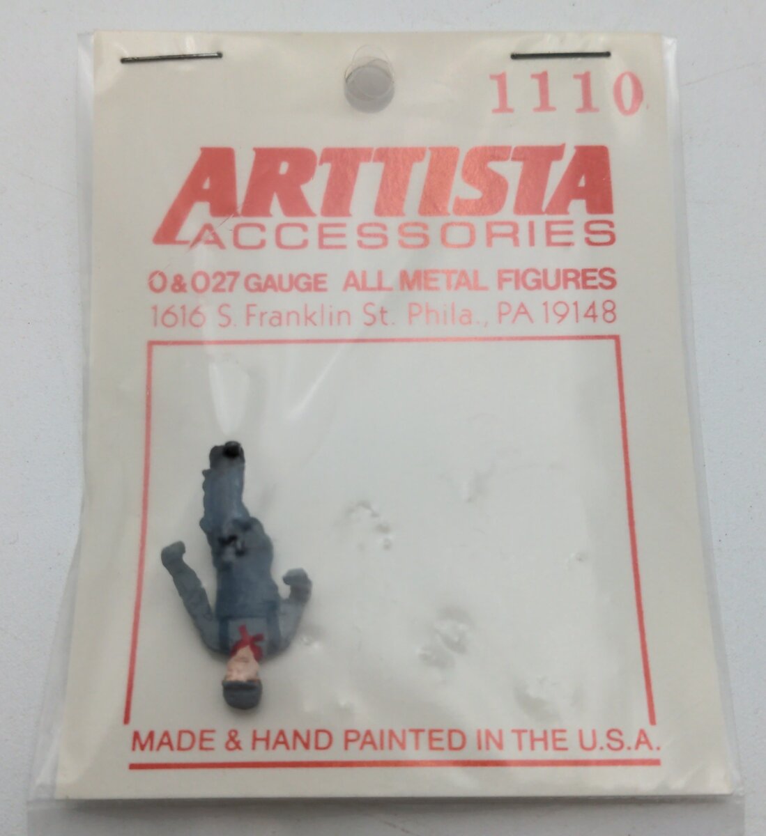 Arttista 1110 O Scale Seated Engineer Pewter Figure