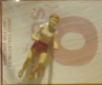 Arttista 1174 O Young Girl to Ride Bicycle Pewter Hand Painted Figure