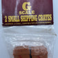 Bachmann 92415 G Scale Brown Shipping Crates (Pack of 2)
