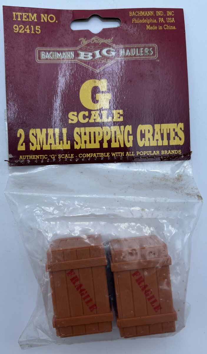Bachmann 92415 G Scale Brown Shipping Crates (Pack of 2)