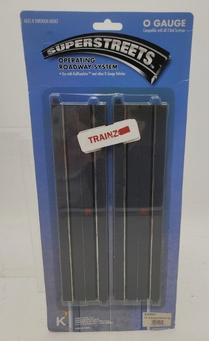 Lionel 6-21571 O Gauge SuperStreets 10" Insulated Roadway Sections (Pack of 2)