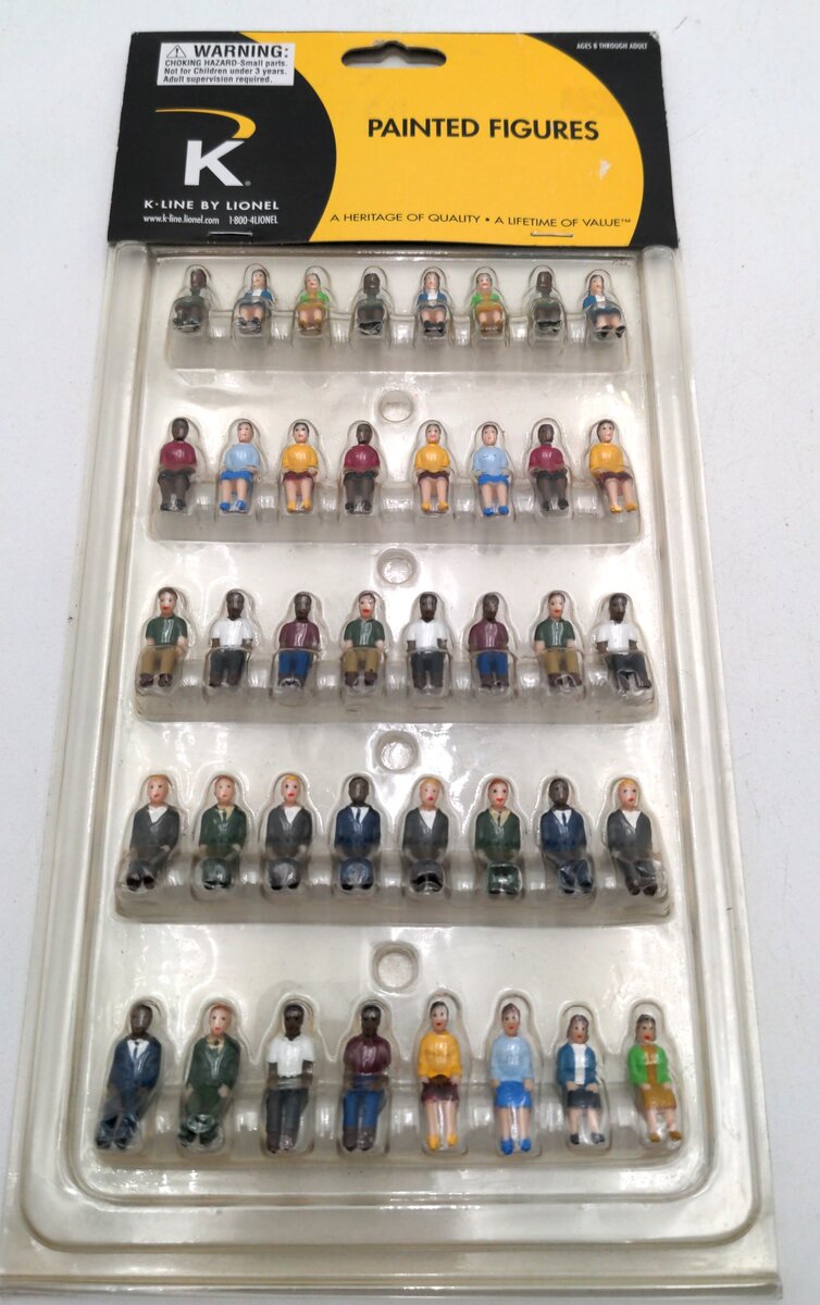 K-Line 6-21376 O Scale By Lionel Seated Passenger Figures (Set of 40)