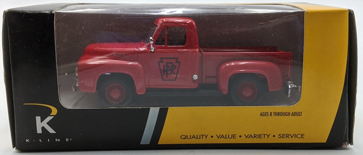 K-Line K-94356 1:43 Kruisers Red PRR '53 Pickup Truck Ford Diecast