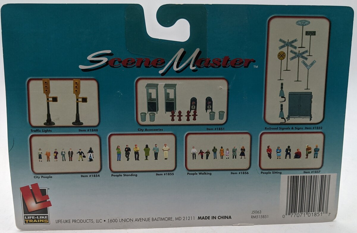 Life Like 1851 O Scene Master City Accessories Hand Painted Set
