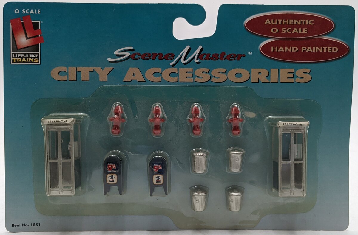 Life Like 1851 O Scene Master City Accessories Hand Painted Set
