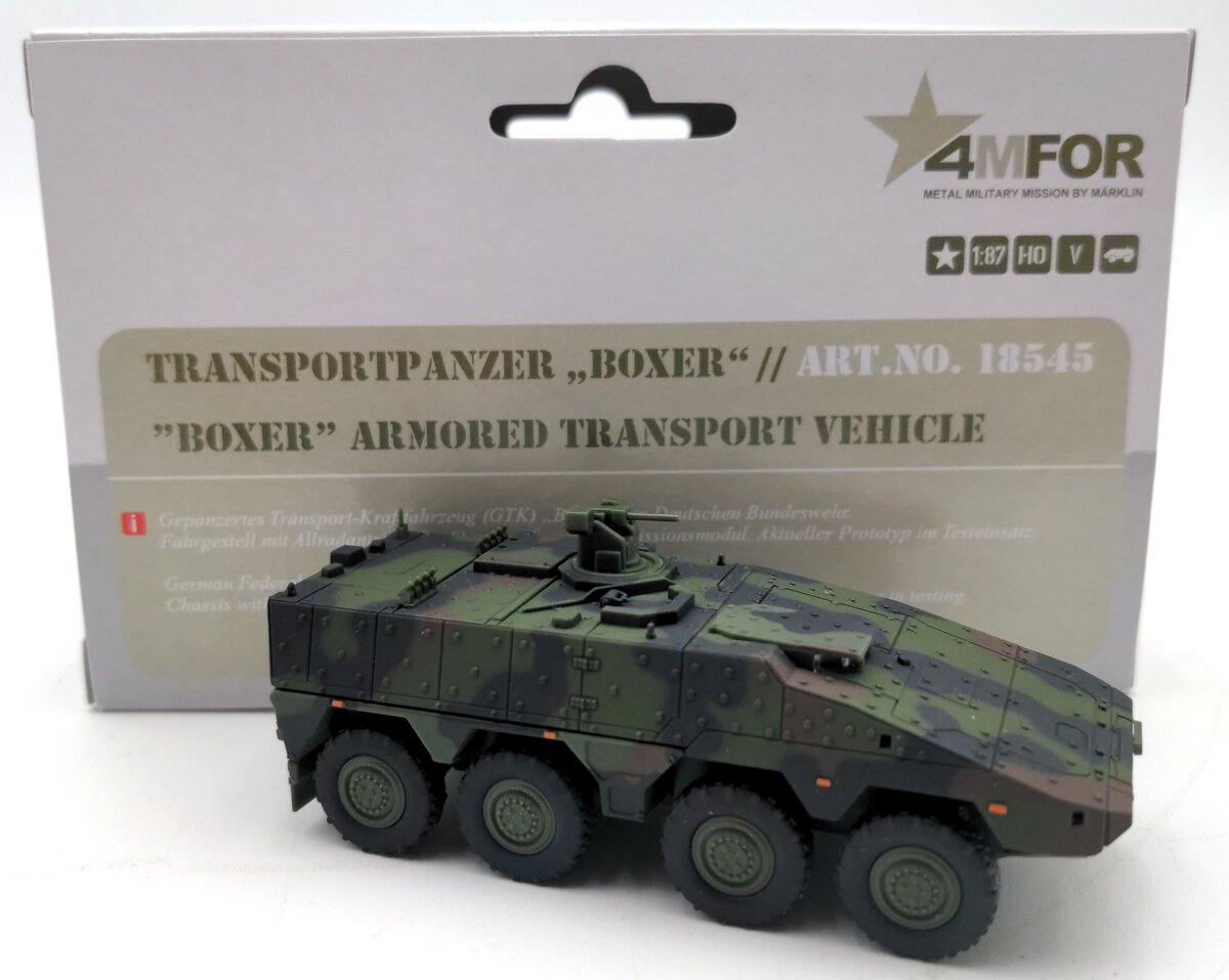 Marklin 18545 1:87 Scale Diecast GFA: Boxer Armored Transport Vehicle