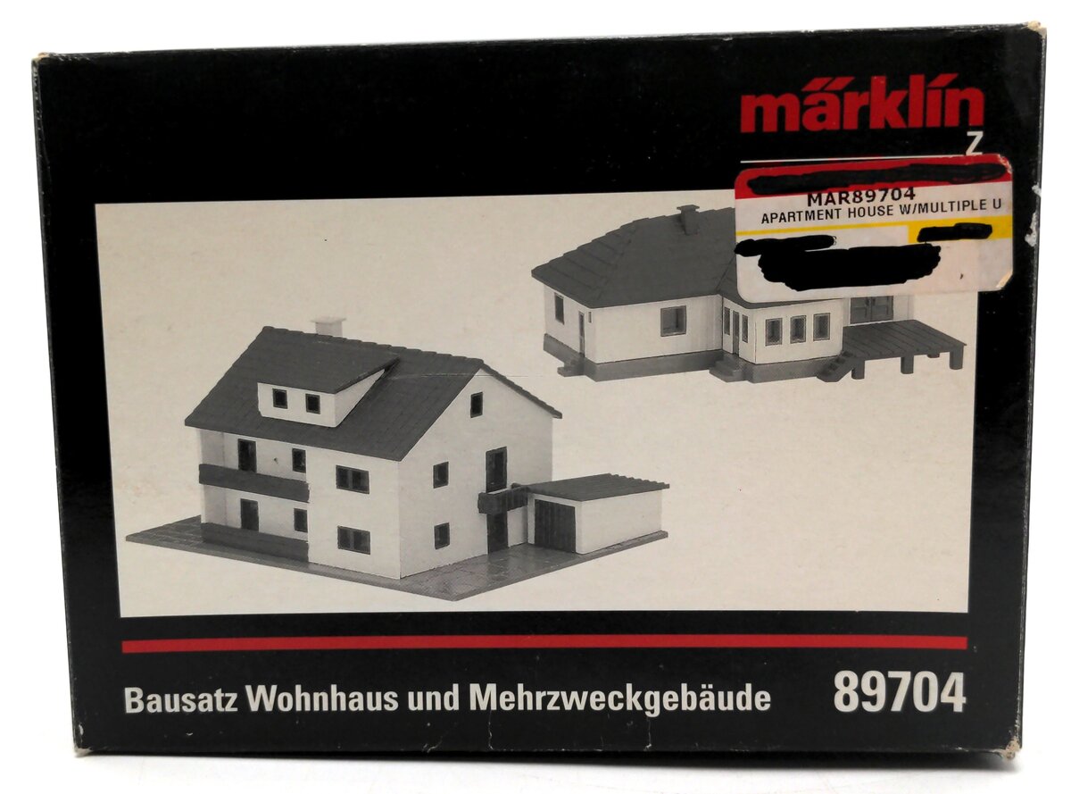 Marklin 89704 Z Apartment House and Multiple Use 2-Building Kit