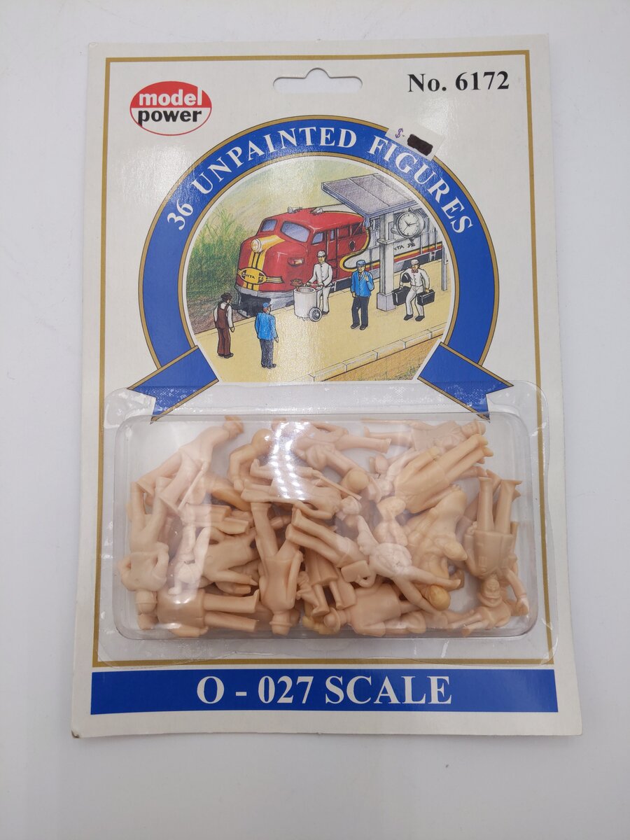 Model Power 6172 O Scale Unpainted Figure (Set of 36)
