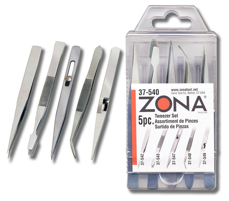 Zona 37-540 Tweezer Set (Set of 5)