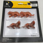Lionel 6-21610 O K-Line Circus Animals Lions and Tigers (Set of 4)