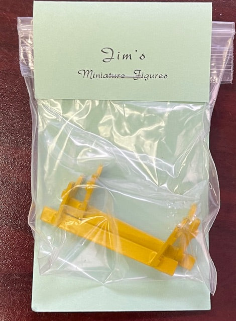 Jim''s O Scale Pewter Hand Painted Sawhorse (Pack of 2)