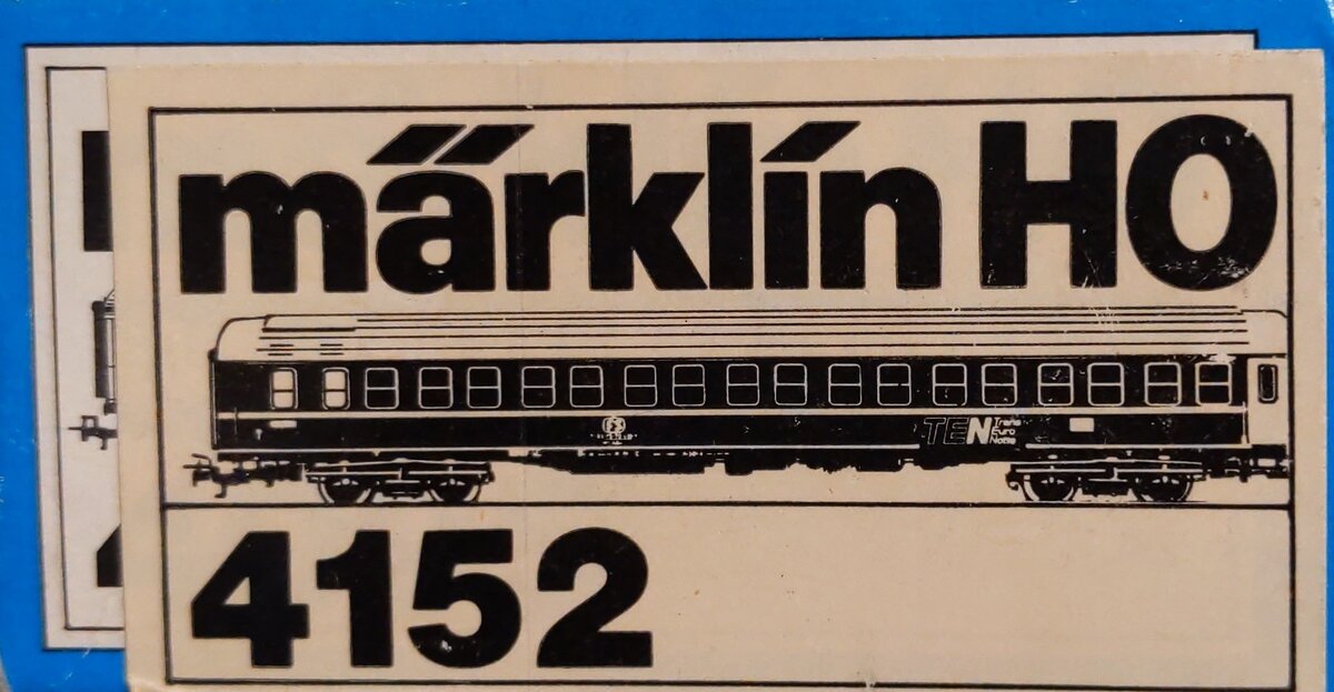Marklin 4152 HO Trans Euro Notte FS WLABm Sleeping Car Road #: 71 83 75-70 419-1