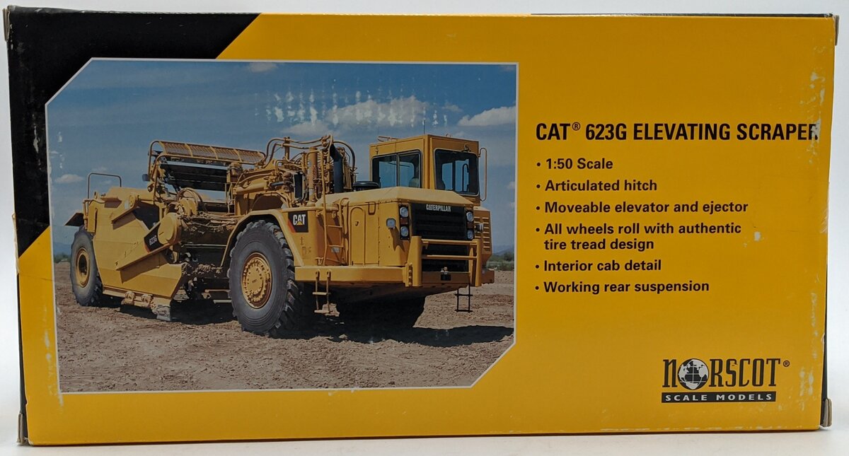 Norscot 55097 1:50 Die Cast Caterpillar 623G Elevating Scraper