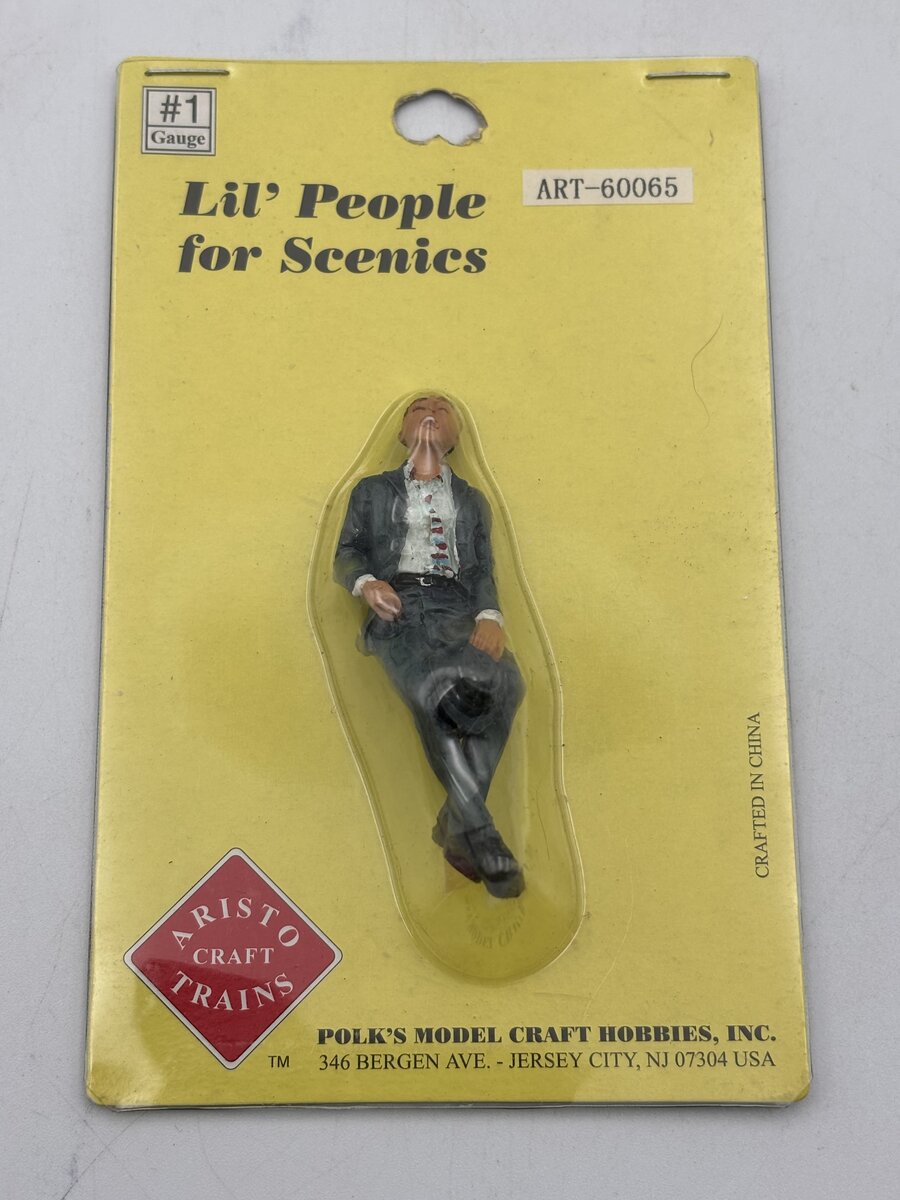 Aristo-Craft ART60065 G Scale Seated Sleeping Man Figure