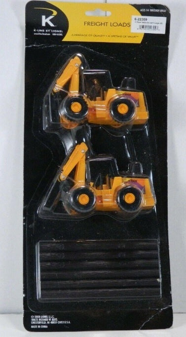 Lionel 6-22309 O K-Line Claw Vehicle With 6-Logs (Set of 2)