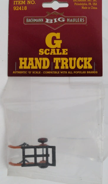 Bachmann 92418 G Scale Hand Truck Painted Plastic Accessory
