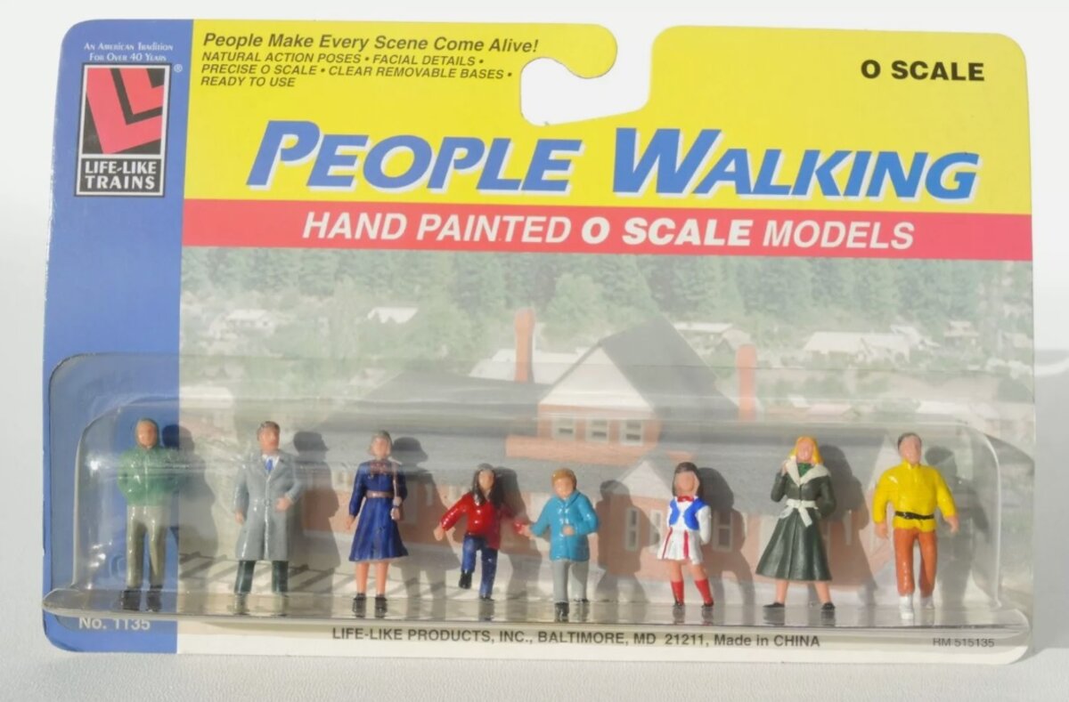 Life Like 1135 O Walking People Figures (Set of 7)