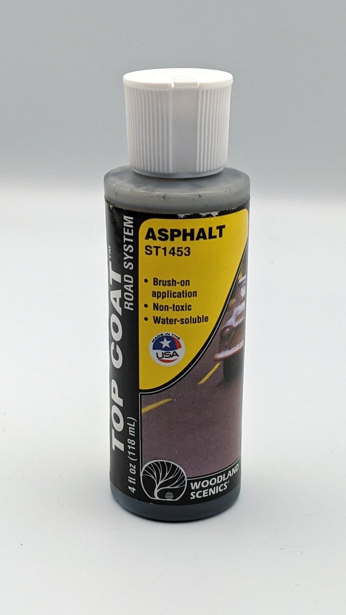 Woodland Scenics ST1453 Top Coat Asphalt Road System 4 Fl. Oz. Bottle
