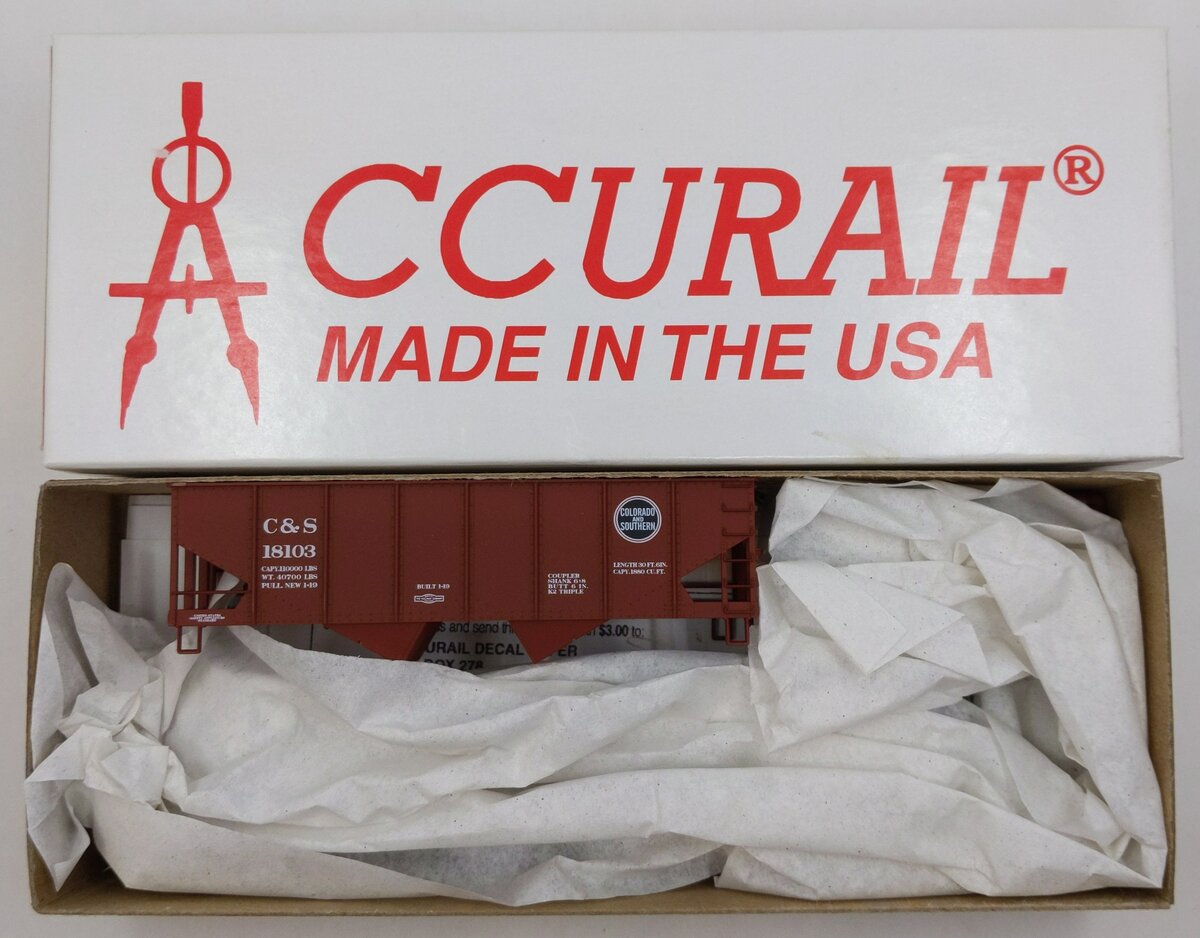 Accurail 2404 HO Colorado & Southern USRA 55T Coal Hopper Kit #18103
