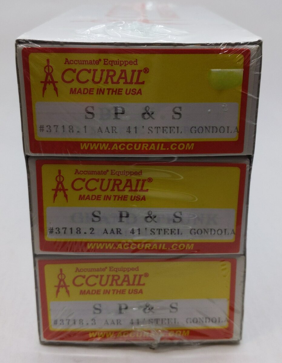 Accurail 37184  SP&S 41' AAR Steel Gondola Kits  3/pk