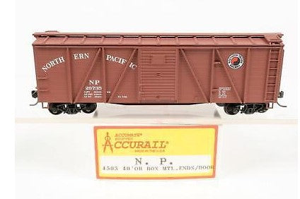 Accurail 4503 HO N.P. 40'' OB Box MTL. Ends/Door Boxcar Kit