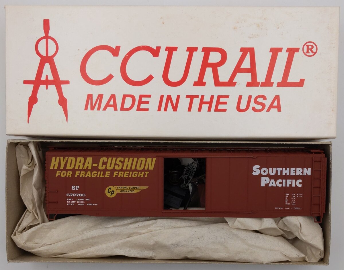 Accurail 5105 HO Scale Southern Pacific 50' AAR Boxcar Kit Road #: 672786