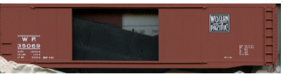 Accurail 5214 HO W.P. 50' AAR Double Door Boxcar #35069 Kit