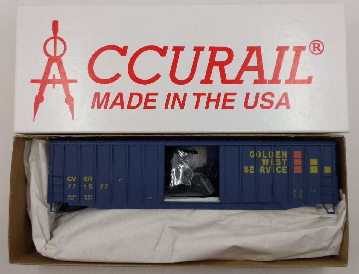 Accurail 5621 HO Golden West 50' Ext Post Boxcar Kit #771522