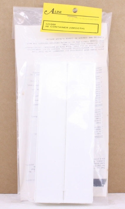 A-Line 25300 HO Undecorated 48' Smooth-Side Containers (Pack of 2)