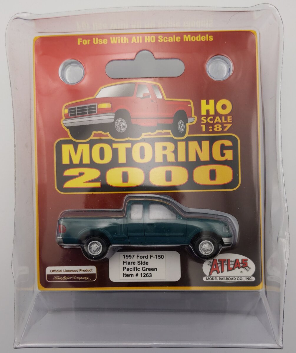 Atlas 1263 HO Scale 1997 Ford® F-150 Pickup Truck Flare Side - Pacific Green