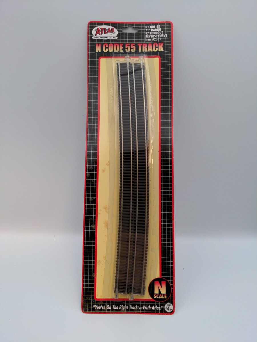 Atlas 2031 N Code 55 Nickel Silver 71" Radius Full Curved Track (Pack of 6)