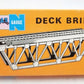 Atlas 2547 N Scale Black Plastic Deck Truss Bridge