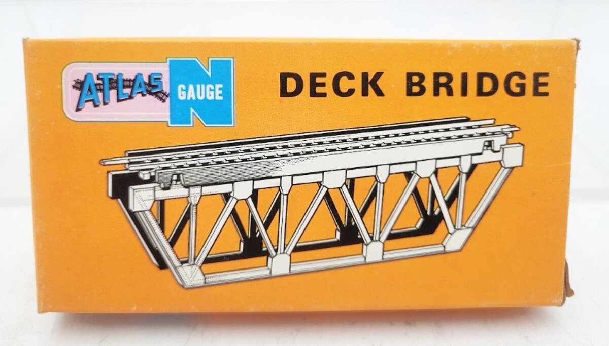 Atlas 2547 N Scale Black Plastic Deck Truss Bridge