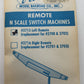 Atlas 2715 N Scale Left Hand Remote Switch Machine