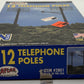 Atlas 2801 N Scale Telephone Poles (Pack of 12)