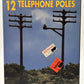 Atlas 2801 N Scale Telephone Poles (Pack of 12)