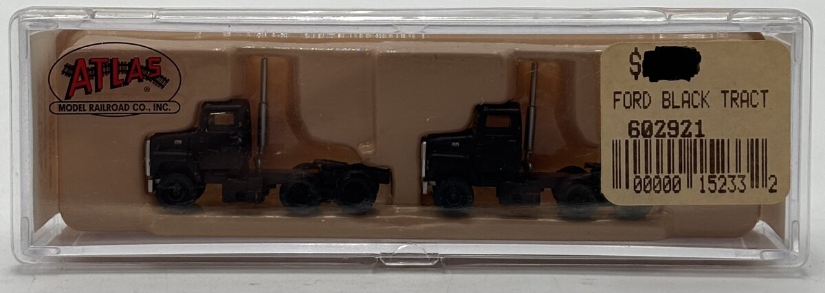 Atlas 2921 N Black 1984 Ford LNT 9000 Truck Tractor (Pack of 2)