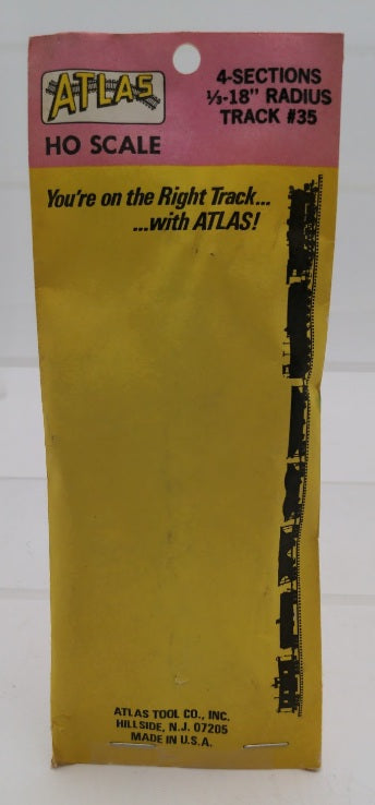 Atlas 35 HO Scale Snap Track 1/3-18