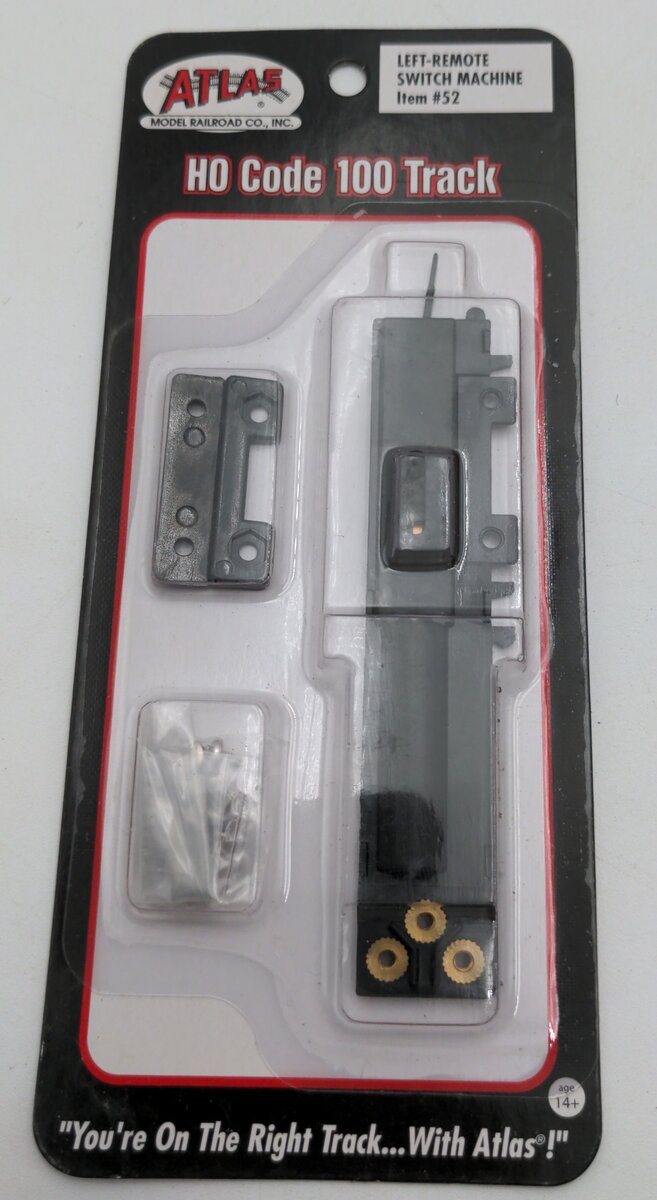 Atlas 0052 HO Code 100 Track Left Hand Remote Switch Machine