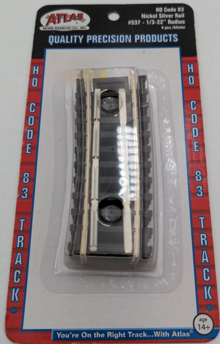 Atlas 0537 HO Code 83 Nickel Silver 1/3 22