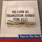 Atlas 0551 HO Scale Code 83 to Code 100 Transition Joiners (Pack of 12)