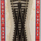 Atlas 0572 HO Code 83 Nickel Silver Rail 19° Crossing Track