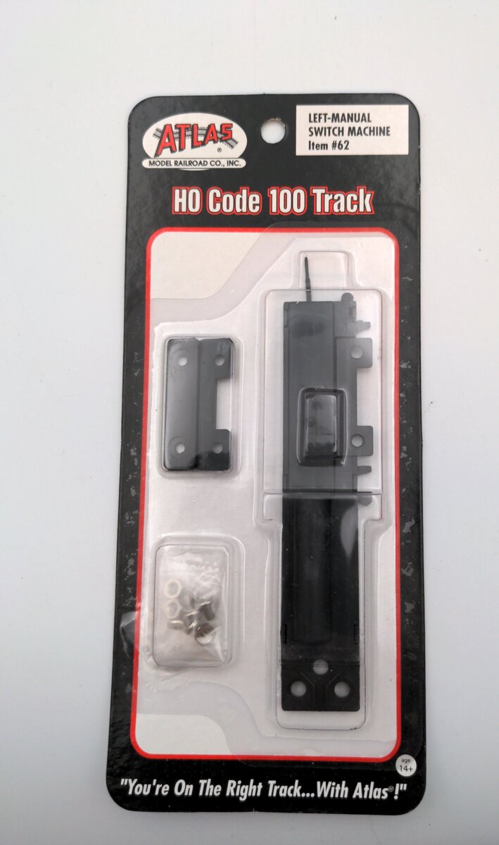 Atlas 0062 HO Left Hand Manual Switch Machine Code 100