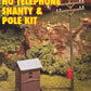 Atlas 0705 HO Telephone Shanty & Pole Plastic Kit