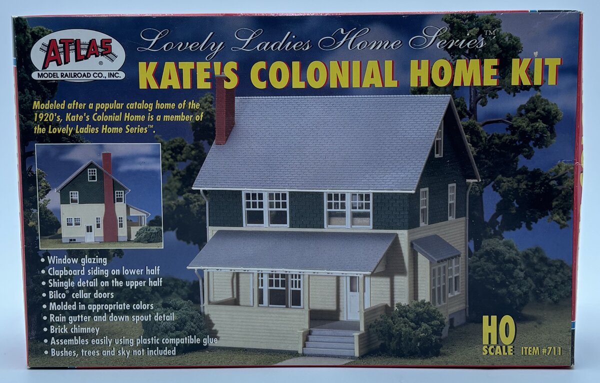 Atlas 0711 HO Lovely Ladies Home Series Kate's Colonial Home Building Kit