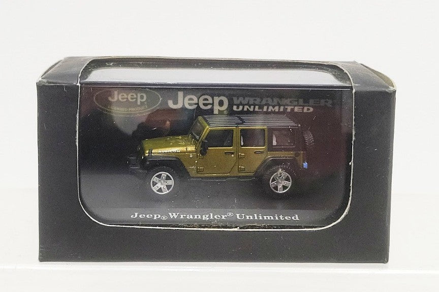 Atlas 99087082 HO Scale 2007 Green / Black Jeep Wrangler Unlimited 4 Door